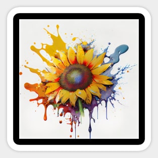 Sunflower Art Designs. Artwork art Sticker